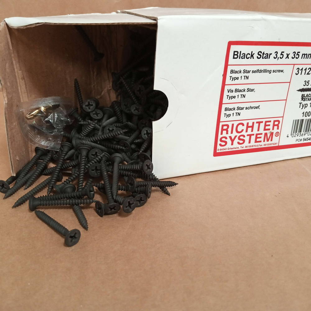 media_16199843621422340908.jpg Black Star Self Drilling Screw (Type 1 TN) - Image 1